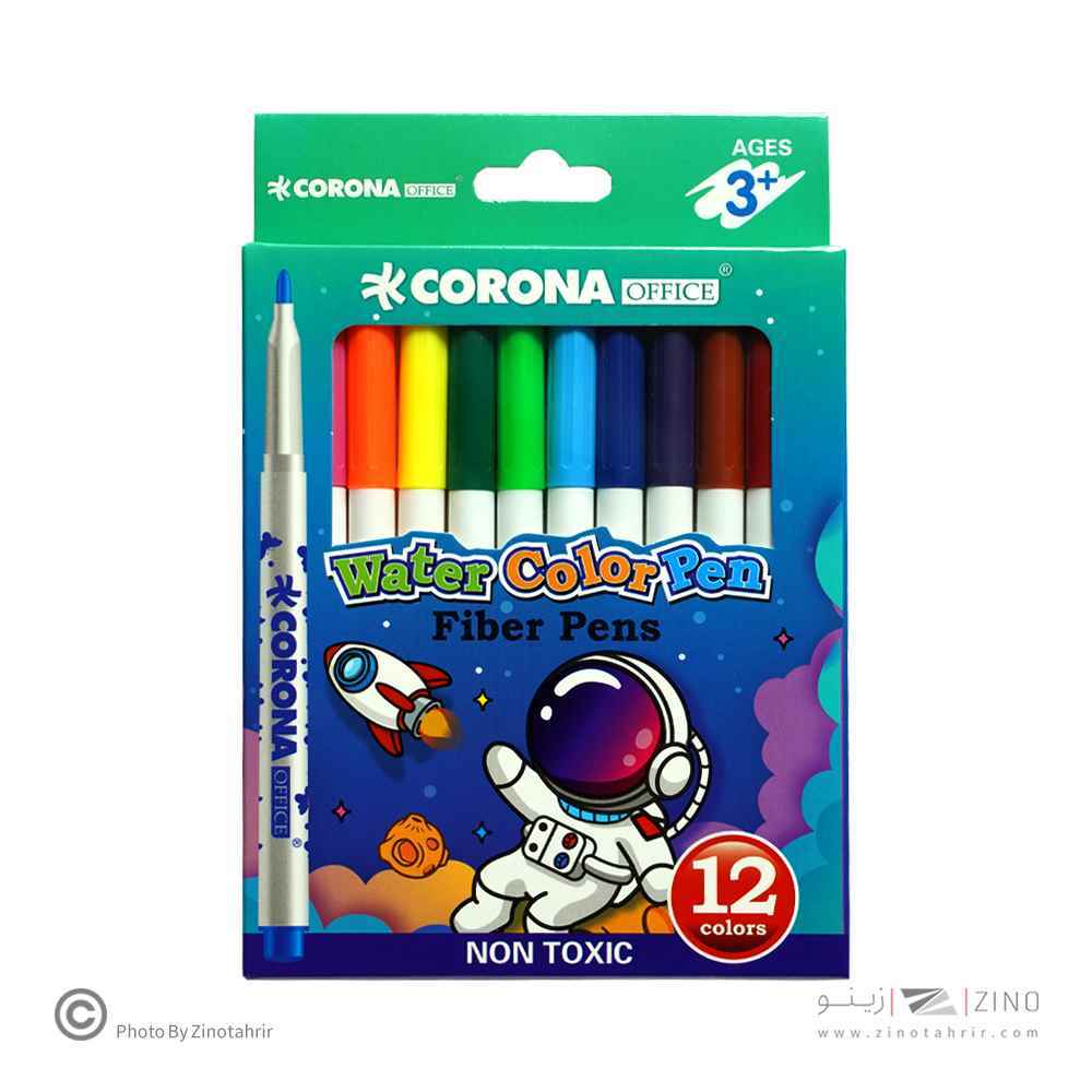 ماژیک نقاشی12رنگ جعبه مقوایی کرونا کدWH6996-12